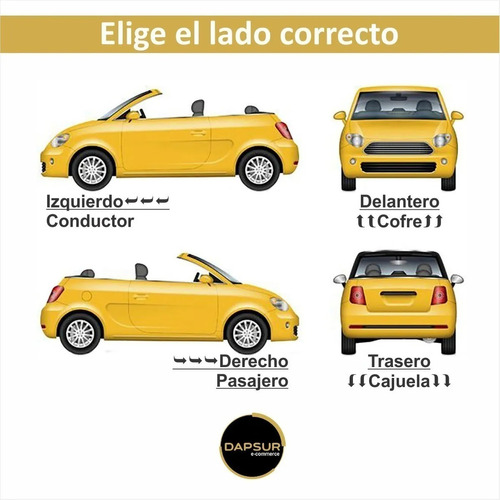 Espejo Fiat 500 11-15 Elect P/pint Copiloto Foto 2