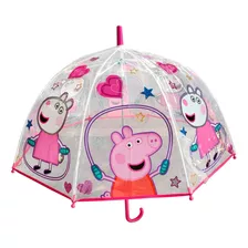 Paraguas Mini Wabro Inv121 Rosa Con Diseño Peppa Pig