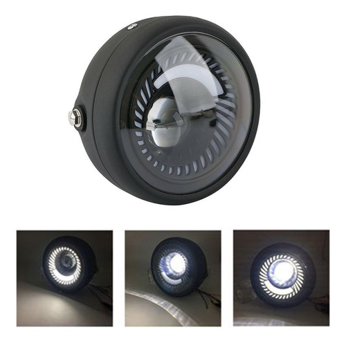 Faro Led 6.5 Pulgadas Alta Y Bajo For Moto Harley Davidson Foto 7