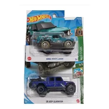 2 Jeep Hot Wheels Mattel Land Rover Wrangler