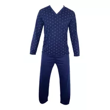 Pijama Adulto Homem Blusa Manga Longa E Calça Roupa Dormir