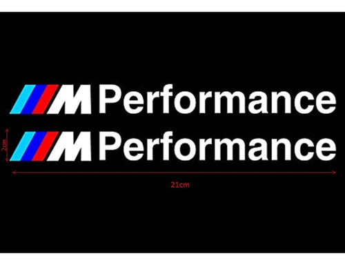 Stickers Bmw M Performance 2 Pzas Para Facias Estribos 325i Foto 5