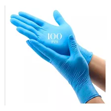 Guante Examen Nitrilo Color Azul Talla M X 100 Und