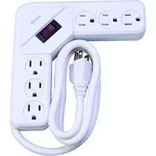 Woods 41378 En Forma De L Power Strip Con 6 Outlets 4