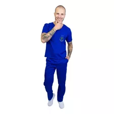 Pijama Cirúrgico Masculino Bordado Fisioterapia