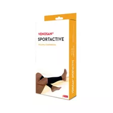 Polaina Venosan Sportactive, 20-30 Mmhg, Cor: Preto