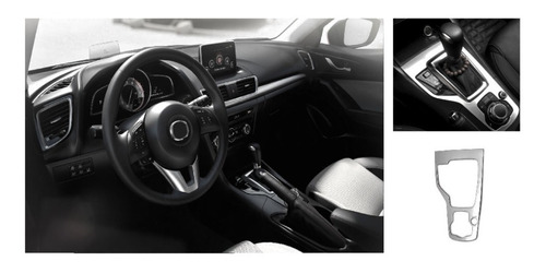 Moldura Cromo Control Radio Automatico Mazda 3 2014-2016 Foto 4