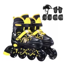 Patins Infantil Masculino E Feminino Com Kit Proteção B12