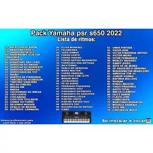 Pack Ritmos Yamaha Psr S650 Atualizado Ritmos Profissionais 