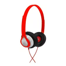 Auriculares Stereo Entrada 3.5mm Legacy Con Micrófono Maxell Color Rojo