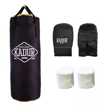 Kit Boxeo + Guantines + Bolsa Cordura + Vendas Combo Box Mma