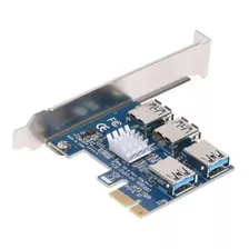 Adaptador Pci-e 1 A 4 Usb 3.0 1x A 16x Ideal Para Mineria