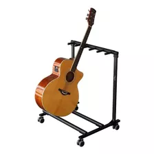 Suporte Estante Rack Chão Para 5 Violão Guitarra Baixo