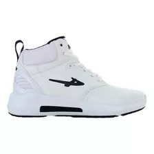 Pontiac Tenis Bota Skate Similpiel Blanco Hombre 82554