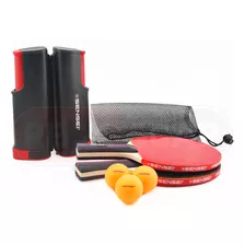 Kit 2 Raquetes Tênis De Mesa Ping Pong Profissional Rede