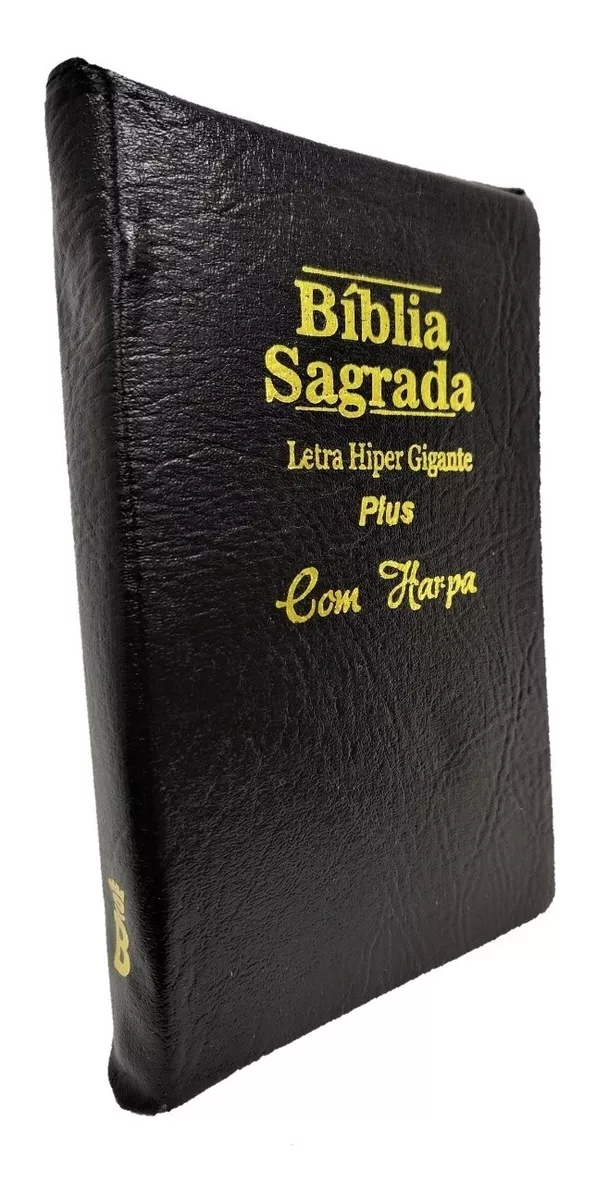 Bíblia Sagrada Letra Hiper Gigante Com Harpa - Ziper+ Índice