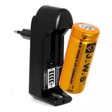 1 Carregador Regulável Bivolt + 1 Bateria 16340 3.7v / 4.2v