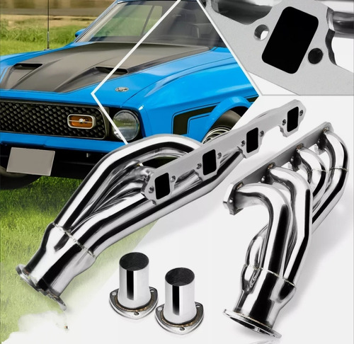 Headers Manifold Ford Mustang V8 1963 1964 1965 1966 A 1977 Foto 2