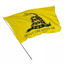 Bandeira Gadsden Don't Tread On Me 1,50m X 1m Liberal Ancap