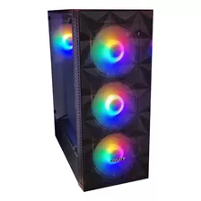 Gabinete Gamer Gravity Gr-82 Vidrio Templado 4 Fanes Rgb