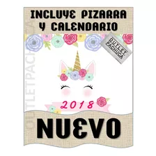 Kit Imprimible Unicornios 2020 Candy Bar Incluye Regalo..!!!