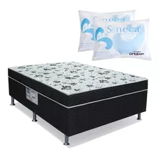 Cama Box Ortobom Ortopedic D28 Casal + 2 Travesseiros