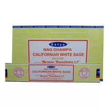 Incenso Satya Californian White Sage - Sálvia B- Cx.12un.15g Fragrância Californian White Sage - Sálvia Branca