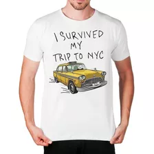 Camiseta I Survived My Trip To Ny - Turismo, Viagem