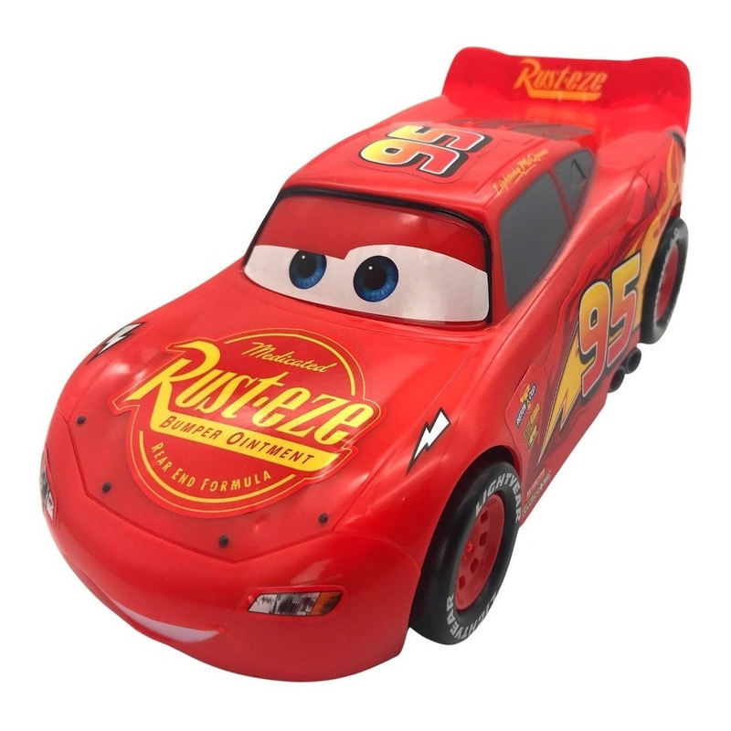 Carrinho Mcqueen c/ Luz Sons Metal 17616-95 Carros 3 Disney em