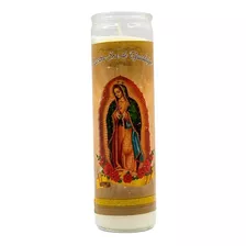 Veladora Vaso Imagen Virgen De Guadalupe La Gloria C/12 Pzas