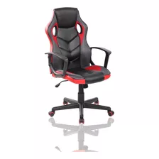 Silla De Oficina Gamer Gerencial Giratoria Color Rojo