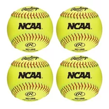 Rawlings Ncaa Pelotas Para Softbol De 12 Pulgadas, 4 Pack