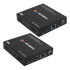 J-tech Digital Extensor Hdmi Kvm Usb 4k Sobre Ethernet Cat6.