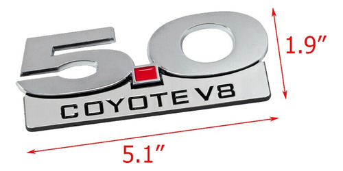 5.0 Coyote V8 Emblema Para Ford Mustang F150 F250 F350 C 11- Foto 6