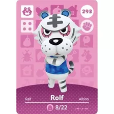 Rolf Nintendo Animal Cruce Feliz Hogar Diseñador Amiibo Tar