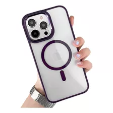 Capa Case Magsafe Para iPhone 14 Pro Max Roxo Profundo 