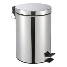 Lixeira Inox C/ Pedal E Balde Removível 12l Banheiro Cozinha