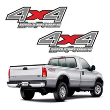 Emblema Adesivo 4x4 Maxpower F250 Ford Idêntico Original