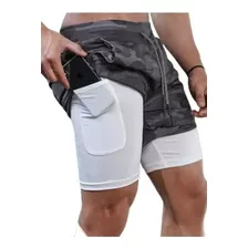 Shorts 2 Em 1 - Dry Fit E Térmico De Compressão Corrida