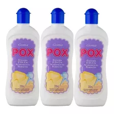 Kit 3 Engomador Roupas Goma Pox 200ml Acabamento Uniforme 