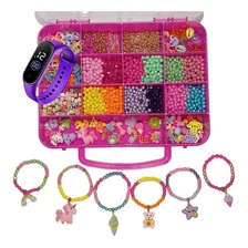 Kit Miçangas Montar Pulseiras Infantil Bijuterias 2000 Pçs