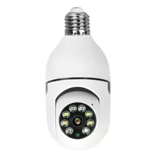 Câmera Lâmpada Wi-fi Smart Y8177 Com Alarme Esensor Presença Cor Branco