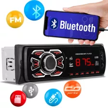 Toca Radio Bluetooth Fm Carro Mp3 Pen Automotivo Usb Sd Aux