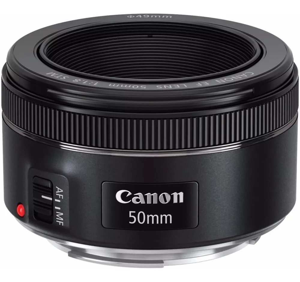 Lente Canon Ef 50mm F/1.8 Stm + Filtro Uv Brinde + Nf
