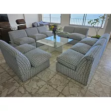 Sofas - Sillones. Juego De 9 Piesas. Usado. Retiro En Punta