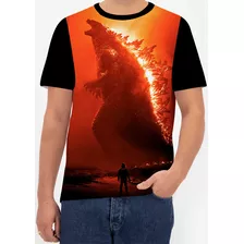 Camiseta Camisa Godzilla Desenho Jogo Infantil Kid Menino 8