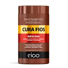 Eico Cura Fios Máscara Creme Tratamento Hidratação Capilar Crescimento Fortalecimento Sem Sal 1kg Maciez Brilho E Filtro Solar