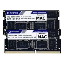 Set De Memorias Ram Timetec, 2 X 16 Gb, 2400 Mhz, Sodimm