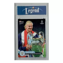 Certified Mint Erling Haaland 2023 Topps Now #123 Most Goals