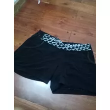 Short Negro Algodón Pantalón Corto Tl 